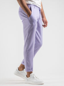 ESTASI Abito intero leggero in poliviscosa con giacca a due bottoni e pantalone slim fit BARCELLONA Lilla5