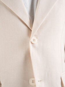ESTASI Abito intero leggero in poliviscosa con giacca a due bottoni e pantalone slim fit BARCELLONA Panna3