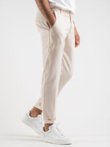 ESTASI Abito intero leggero in poliviscosa con giacca a due bottoni e pantalone slim fit BARCELLONA Panna4
