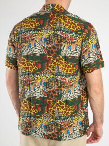GIANNI LUPO Camicia mezza manica fantasia animalier GL7727S Black2