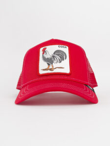 GOORIN BROS Cappellino rosso Limited Edition con patch bianca COCK1