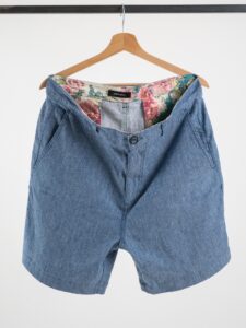 IMPERIAL Bermuda basico in misto lino D54070010B Blu Denim