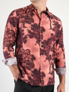 IMPERIAL Camicia viscosa in fantasia CYT9FWE Rosa:Bordeaux1