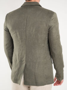 IMPERIAL Giacca da abito 100% Lino JZ3BDVH Army (6)