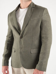 IMPERIAL Giacca da abito 100% Lino JZ3BDVH Army (7)