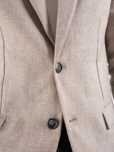 IMPERIAL Giacca da abito in misto lino JZ1EDOE Avana (5)