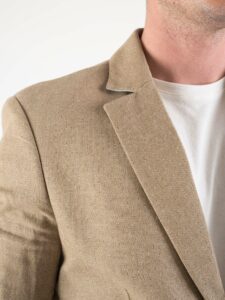 IMPERIAL Giacca da abito rigata in misto lino JZ1EDBK Corda (6)