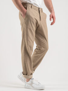 IMPERIAL Pantalone da abito in fantasia rigata PD6ZDBK Corda (4)