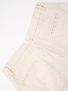 IMPERIAL Pantalone da abito in misto lino con pences PD9CFHZ Ecrù6
