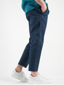 IMPERIAL Pantalone morbido con tascone frontale PC21XAA896 Blu3