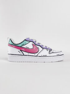 NIKE Court customizzata a mano12
