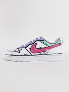 NIKE Court customizzata a mano13