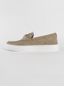 V2 Mocassino barca in camoscio con lacci in corda beige CAPRI Beige3