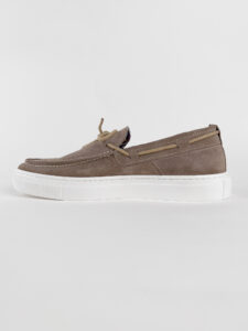 V2 Mocassino barca in camoscio con lacci in corda beige CAPRI Sabbia2