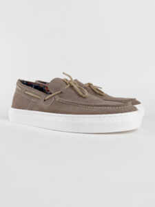 V2 Mocassino barca in camoscio con lacci in corda beige CAPRI Sabbia3