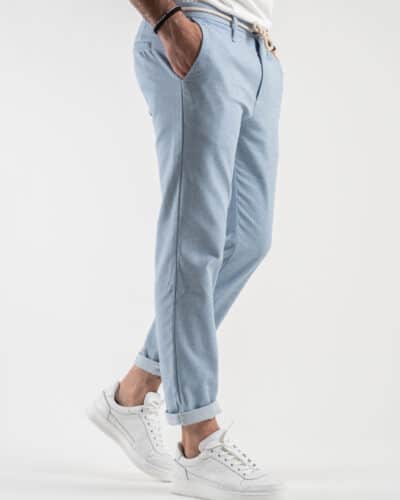 IMPERIAL Pantalone in misto cotone da abito PM11FWC Celeste2 IMPERIAL IMPERIAL Pantalone in misto cotone da abito PM11FWC Celeste