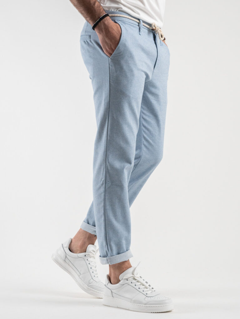 IMPERIAL Pantalone in misto cotone da abito PM11FWC Celeste2 IMPERIAL IMPERIAL Pantalone in misto cotone da abito PM11FWC Celeste