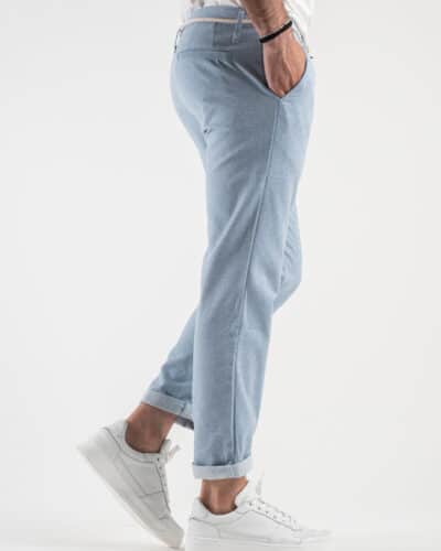 IMPERIAL Pantalone in misto cotone da abito PM11FWC Celeste3 IMPERIAL IMPERIAL Pantalone in misto cotone da abito PM11FWC Celeste