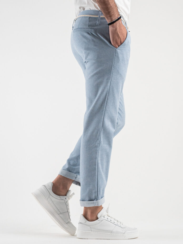 IMPERIAL Pantalone in misto cotone da abito PM11FWC Celeste3 IMPERIAL IMPERIAL Pantalone in misto cotone da abito PM11FWC Celeste