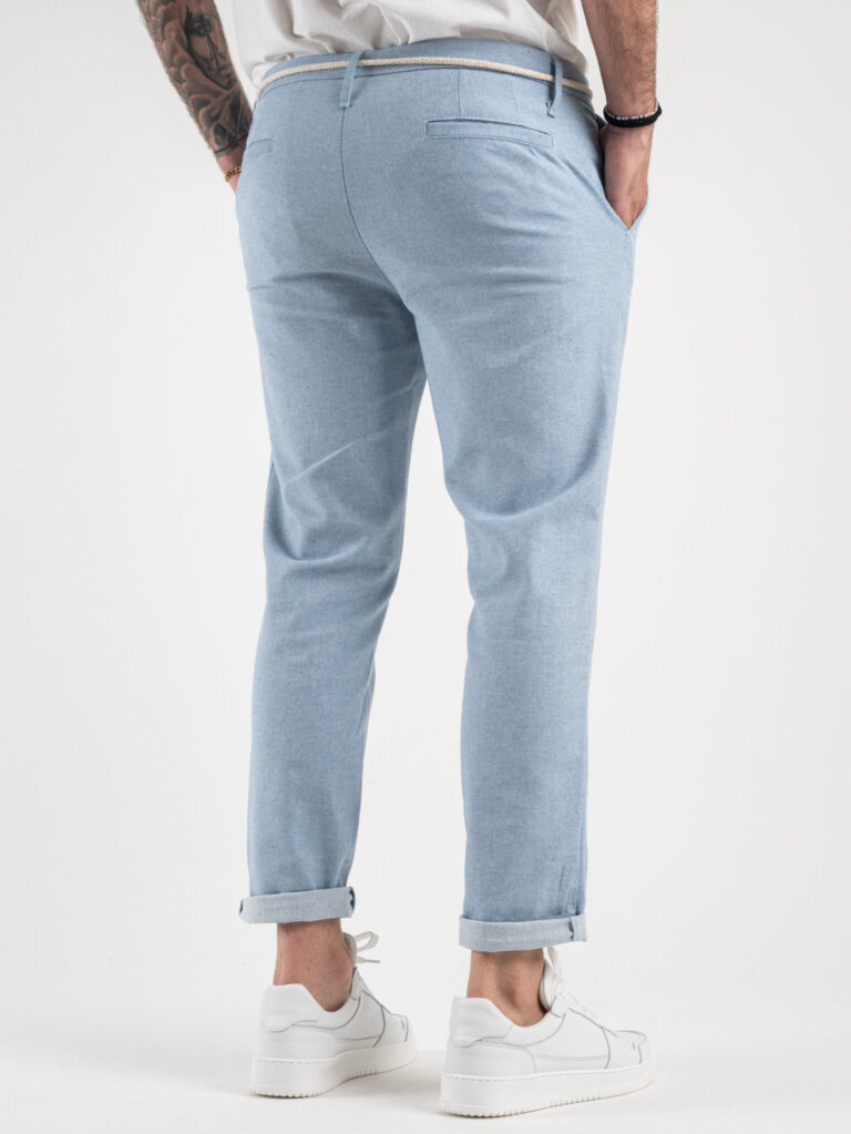 IMPERIAL Pantalone in misto cotone da abito PM11FWC Celeste4 IMPERIAL IMPERIAL Pantalone in misto cotone da abito PM11FWC Celeste