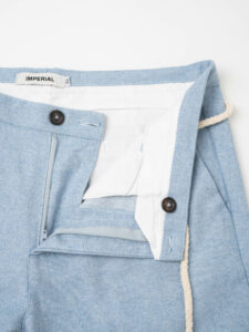 IMPERIAL Pantalone in misto cotone da abito PM11FWC Celeste5