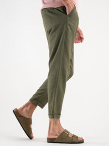 IMPERIAL Pantalone morbido in misto lino PA26FRRTD Army5