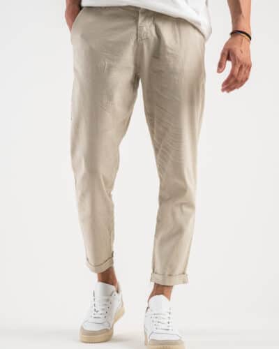 IMPERIAL Pantalone morbido in misto lino PA26FRRTD Beige7 Nuovi Arrivi