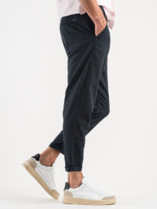 IMPERIAL Pantalone morbido in misto lino PA26FRRTD Navy3