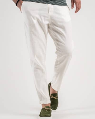 IMPERIAL Pantalone morbido in misto lino PA26FRRTD Off White1 Nuovi Arrivi