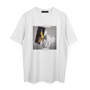 INDEPENDENT REPUBLIC T-shirt in cotone con stampa FREDDY bianco