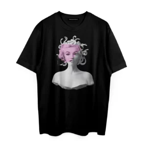 INDEPENDENT REPUBLIC T-shirt in cotone con stampa MEDUMARILYN Nera
