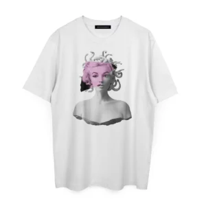 INDEPENDENT REPUBLIC T-shirt in cotone con stampa MEDUMARILYN bianco