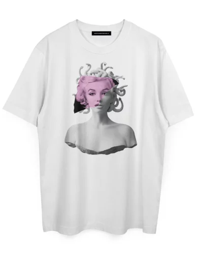 INDEPENDENT REPUBLIC T shirt in cotone con stampa MEDUMARILYN bianco Nuovi Arrivi