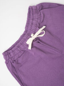 Bermuda in felpa garzata con coulisse PU2123 Viola4