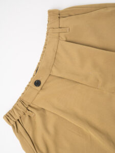 Bermuda in poliviscosa morbido con elastico in vita PU3322 Beige5
