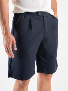 Bermuda in poliviscosa morbido con elastico in vita PU3322 Blu3