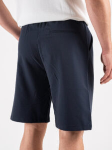 Bermuda in poliviscosa morbido con elastico in vita PU3322 Blu4
