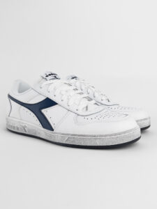 DIADORA Magic Basket Low Icona White:Blue caspian sea3