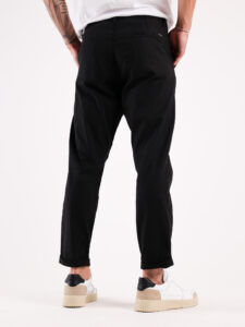 IMPERIAL Pantalone morbido in misto lino PA26FRRTD Nero3