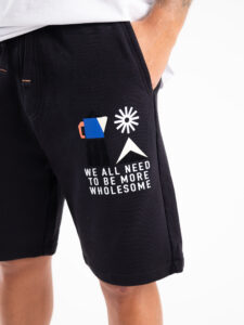 ONLY&SONS Bermuda in felpa con interno felpato e stampa LENNY 22025416 Black2