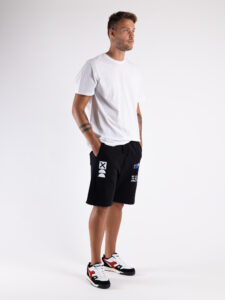 ONLY&SONS Bermuda in felpa con interno felpato e stampa LENNY 22025416 Black3