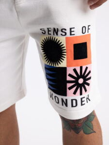 ONLY&SONS Bermuda in felpa con interno felpato e stampa LENNY 22025416 Cloud Dancer3