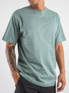 ONLY&SONS T-shirt basica over in cotone FRED 22022532 Chinois Green (3)