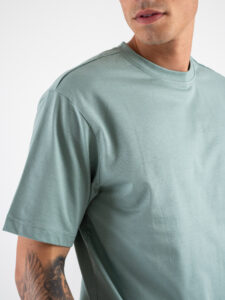 ONLY&SONS T-shirt basica over in cotone FRED 22022532 Chinois Green (4)