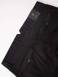 ALTATENSIONE Pantalone chinos da abito 2272 SANTORINI Nero (5)