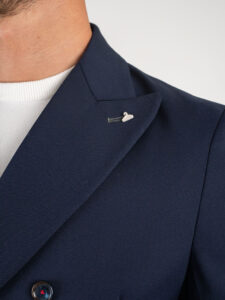 BERNA Giacca da abito doppio petto 233183 Blu (6)