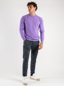 BERNA Pantalone chinos slim AI 233151 Antracite