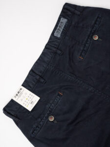 BERNA Pantalone chinos slim AI 233151 Blu (5)