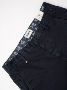 BERNA Pantalone chinos slim AI 233151 Blu (7)