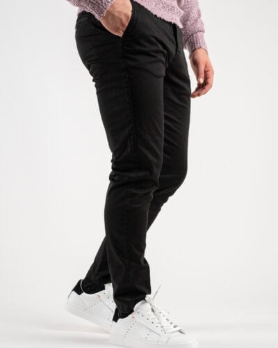 BERNA Pantalone chinos slim AI 233151 Nero 2 BERNA BERNA Pantalone chinos slim A/I 233151 Nero